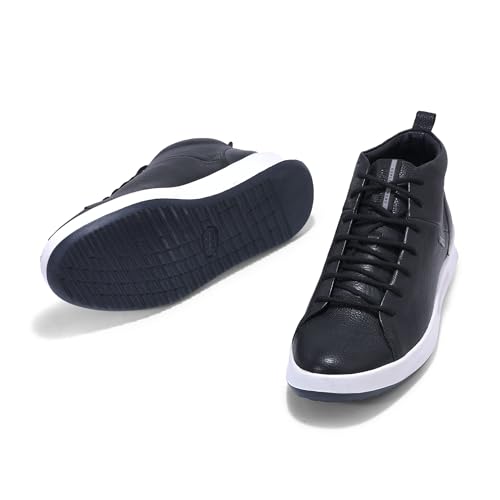Image of Woodland Men Black Casual Sneakers