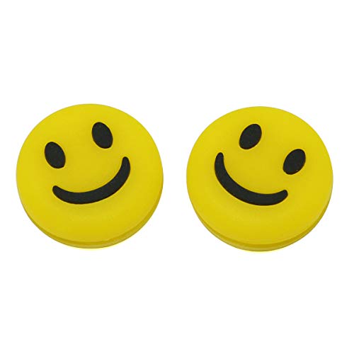 image for ZRM&E 4pcs Smile Head Tennis Racquet Dampeners Natural Rubber Tennis R