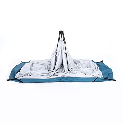 Carpa portátil azul/blanco 229x229x122 cm para camping miniatura 7
