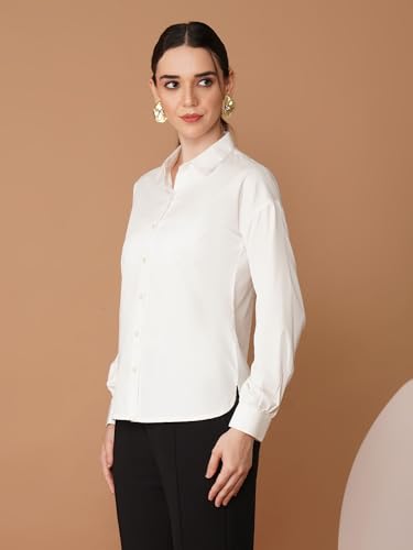 Image of OOMPH! Full Sleeve Stylish Western Drop Shoulder Shirts for Women Regular fit Shirts for Woman