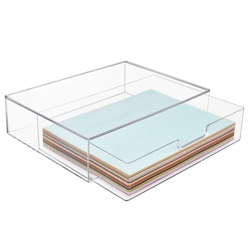 Stori 5169 Stax Plastic Stackable Organizer Drawer In Clear thumb #7