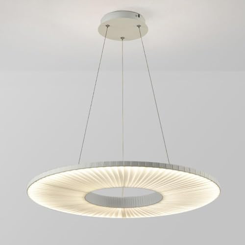 Lustre circulaire 1 anneau noir mat éclairage contemporain haut de gamme