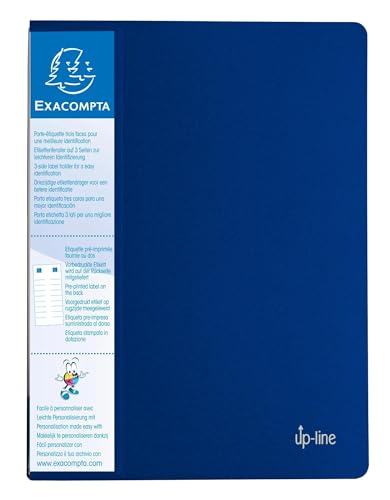 Protège-documents A4 Exacompta Up Line 40 vues bleu en polypro rigide opaque
