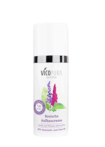 Preisvergleich Produktbild VICOPURA Aufbaucreme, reichhaltige basische Nährcreme für reifere Haut, erlesene Samenöle, bei Faltenbildung, nicht nachfettend, schnell einziehend, 55 ml