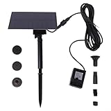 Garten Solarpumpe 5V 5W mit Solarpanel Brunnen für Vogelbäder, Aquarien und kleine...