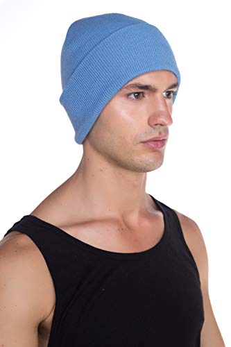 Image of Top Level Beanie Men Women - Unisex Cuffed Plain Skull Knit Hat Cap