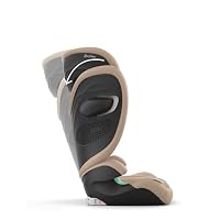 CYBEX Gold Kinder-Autositz Solution G2 Plus, Ab ca. 3 bis 12 Jahre (100 - 150 cm), Max. 50 kg, Für Autos mit und ohne ISOFIX, Almond Beige – Ansicht 6