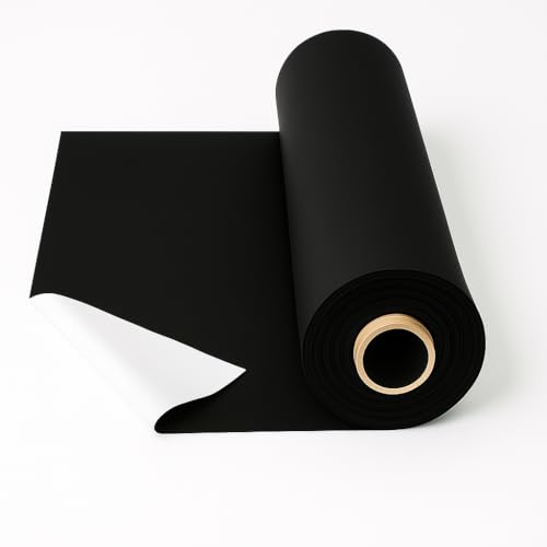 Tissu de doublure de rideau occultant FT Fashion Track (1 mètre) 54 pouces 3 passes Nightshade doublure occultante noir tissu thermique de luxe super doux