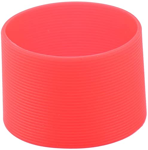 XYWHPGV Silicone Round Non-Slip Water Bottle Cup Sleeve Cover Cup Cup Cover 6.5cm Dia Red(01047 5726c CE993 35851 6ad44 34269