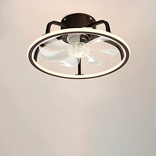 Ventilateur de plafond avec lampe LED 76W noir silencieux télécommandé - 2