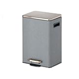 jbshop Mülltonne Pedal Typ Mülleimer Wohnzimmer Edelstahl PU Haushalt Mülleimer Mit Deckel Küche Einfaches Badezimmer WC Office Walkbasket Abfalleimer Mülleimer Abfallsammler (Size : B)