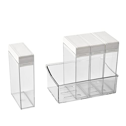 NAMOARLY 1 Set Seasoning Box Measuring Cups Empty Bottles Condiment Seasoning Containers Storage Container Seasoning Rack Pepper Jar Condiment Containers Shaker Bottles Dispenser The Pet