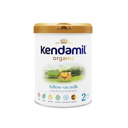 (6x800g) Kendamil Organic Follow On Milk, Stage 2 – British Made, Organic Whole Milk Formula – with HMOs, No Palm Oil, No Fish Oil, No SOYA, No GMOs