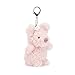 Jellycat Little Pig Bag Charm, 4 inches - Farmyard Plush Keychain - Great Gift Idea