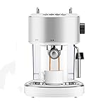 QJRGUY Automatic Pressure Espresso Machine Cappuccino Bubble Grain Grinder Milk Foam Coffee (D)