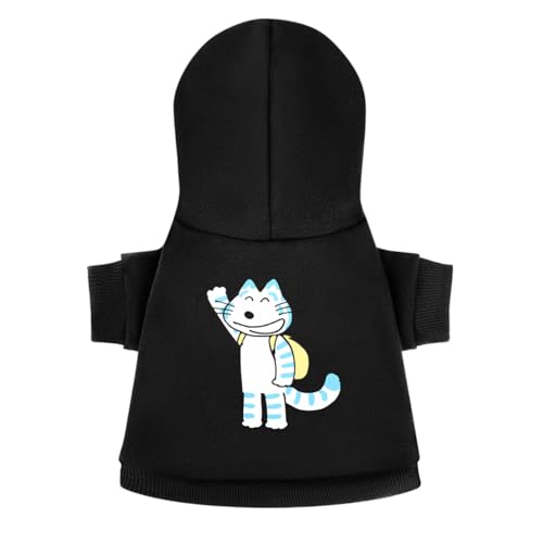 11ぴきのねこ イラスト 犬服 犬の服 ペット服 ペットウェア 犬猫洋服 秋冬 ドッグウェア フード付き パーカー おしゃれ かわいい 柔らか 一体型 お出掛け用 お散歩 脱毛保護 スポーツ服 快適 仮装 通気 人気 部屋着 犬用 猫 小型犬 中型犬用 X