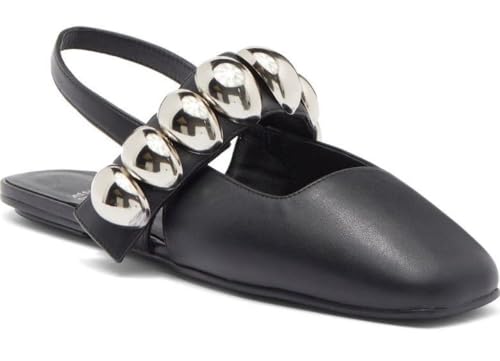 Jeffrey Campbell MANON WOMEN MULES - 9.5 / Black Silver
