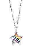  Herzengel HEN-STAR-RAINBOW Mädchen Collier Stern 925 Silber weiß Zirkonia 42 cm