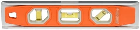Johnson Level & Tool 1435-0900 Magnetic Glo-View Torped, 9", Oran...