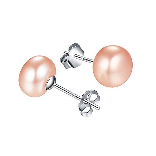 Plata de ley 925 con perlas de agua dulce Kim Johanson de acabado ovalado de alta joyería 4