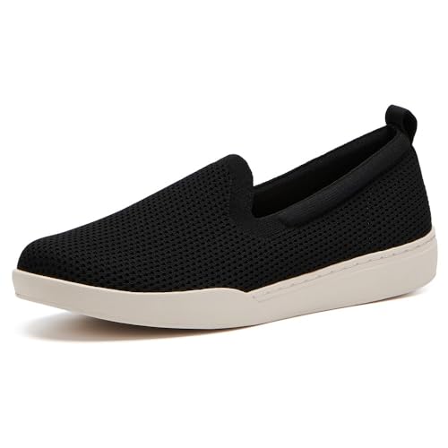 ABEO Encore Knit Slip On Sneakers for Women | Breathable Knit Slip On Sneakers | Arch Support Sneakers for Women | Built-in Orthotic Insole | Women's Travel Sneakers