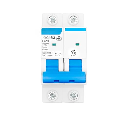 Disjoncteur 2P 63A haute capacité pour sécuriser une ligne triphasée 4A
