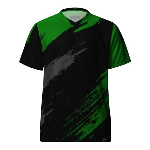 GearRivals Sports Jersey | Made in USA | Dual Layer Collar | Design #2 Black and Green