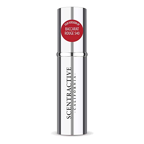 CA Perfume House Impression of MFK Baccarat Rouge 540 For Men & Women Fragrance Refillable Atomizer Sample Travel Size Concentrated Hypoallergenic Long Lasting Eau de Parfum Spray 0.17 Fl Oz/5ml-X1
