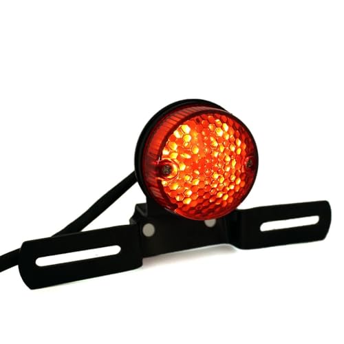 Feu de frein moto universel pour remplacer un feu arrière cassé et fixer votre plaque