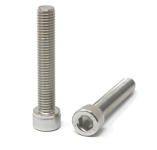 Image of iexcell 5 Pcs M10 x 60mm Thread Pitch 1.5 mm Stainless Steel 304 Hex Socket Head Cap Screws Bolts Kit