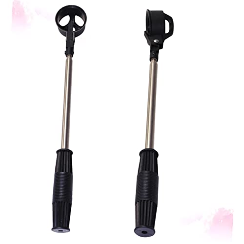 Mikikit Stainless Steel Ball Picker Telescopic Design 2m Length Ideal for Golf and Baseball