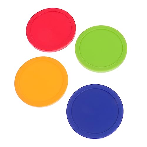 NAMOARLY Hockey Table Pucks Set 82mm Air Hockey Pucks Red Green for Indoor