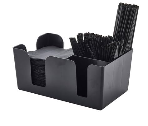 Paquete de 6 organizadores de barras color negro, 240 x 150 x 110 mm