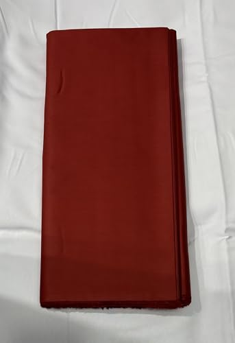 Image of BKRKJ Women's Cotton Silk Unstitched fabric by meter for sewing suit salwar chudidar patiyala shirt kameez blouse kurta pyjama pathani jam glace (Rust Brown, 2 meter)