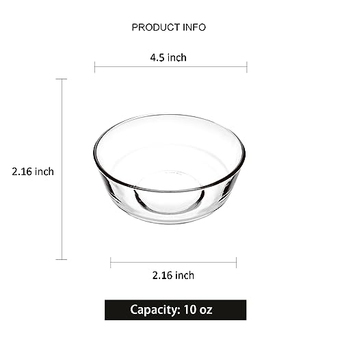 Binsakao 116BOWLS Small Glass Bowls, Clear Glass Prep Bowls, Serving Bowls Dishes For Dessert, Candy, Nuts, Ice Cream, Snack thumb #1