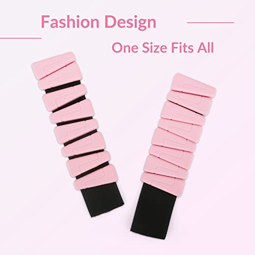 Visenta Adjustable Wrist & Ankle Weights For Men Kids Women Leg Weight Wrist Weight Strength Training,Suitable For Yoga, Aerobics, Boxing, Pilates, Walking, Home Workouts, Core Training(2Pack Pink) #TOP2