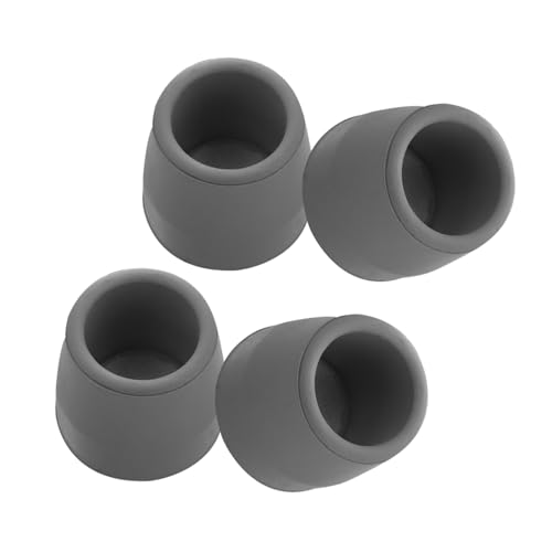 Healeved 4個助行器用防滑ゴム脚? 取り付け簡単な交換パーツ 松葉杖やシャワーチェアに適合 バリエーション豊かなモビリティツール用 転倒リスクを軽減するグリップ力向上