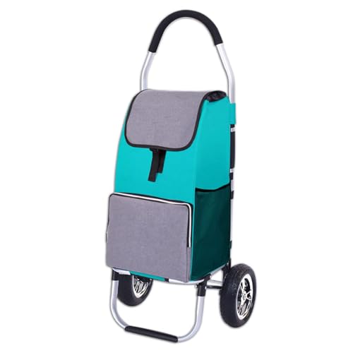 Carrito de compras plegable y ligero con bolsa impermeable desmontable, ruedas todoterreno, ideal para camping, compras y uso al aire libre