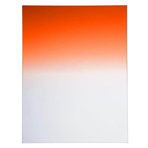 6.6 x 8.5 in. Pro Graduated Density 0.6 Soft Edge Filter, Sunset Orange