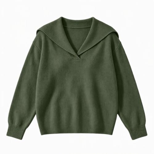 Sweaters for Women Collared Knit Pullover Relaxed Fit Fall Winter Tops - image 6