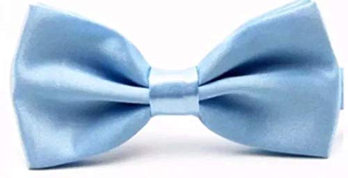 Gravata Borboleta Com Regulador Adulto E Infantil (Adulto, Azul Bebê)