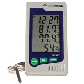 Digi-Sense Precalibrated Humidity and Temperature Indicator with External Probe