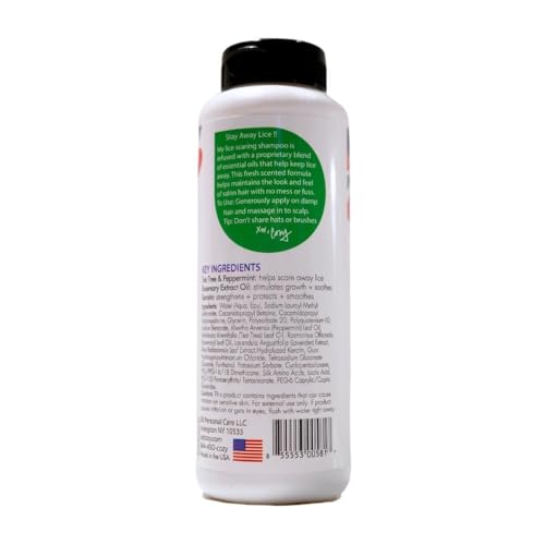 Image of SoCozy Boo! Lice Scaring Shampoo For Kids Hair, Effective Lice Treatment (10.5 Fl Oz) Scare Away Lice with Tea Tree, Rosemary and Peppermint Oils, No Parabens, Sulfates, Synthetic Colors or Dyes