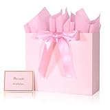 Elegant Pink Gift Bag 11.8