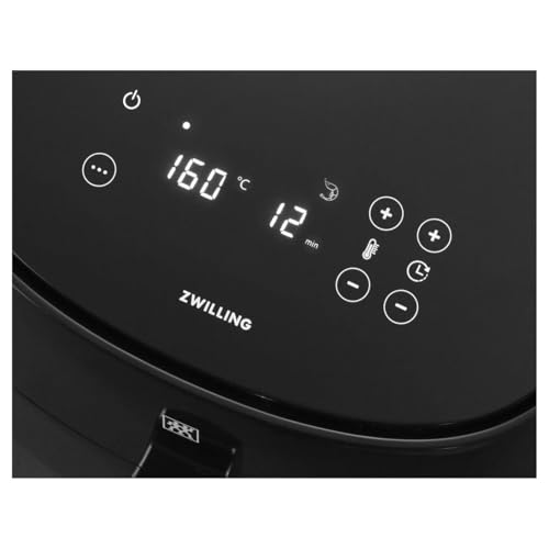ZWILLING Air Fryer - Friteuse À Air Chaud Sans Huile, 4 Litres, 2 À 4 Personnes, 6 Programmes, 1400 W, Cuisson Réglable De 80° À 200°, Couleur Noir – Image 5