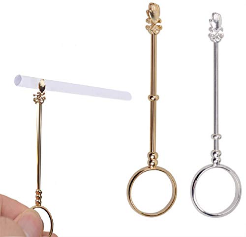 2 Pieces 0.67 Inch Rose Ring Cigarette Holder, Women and Men Finger Cigarette Holder Ring