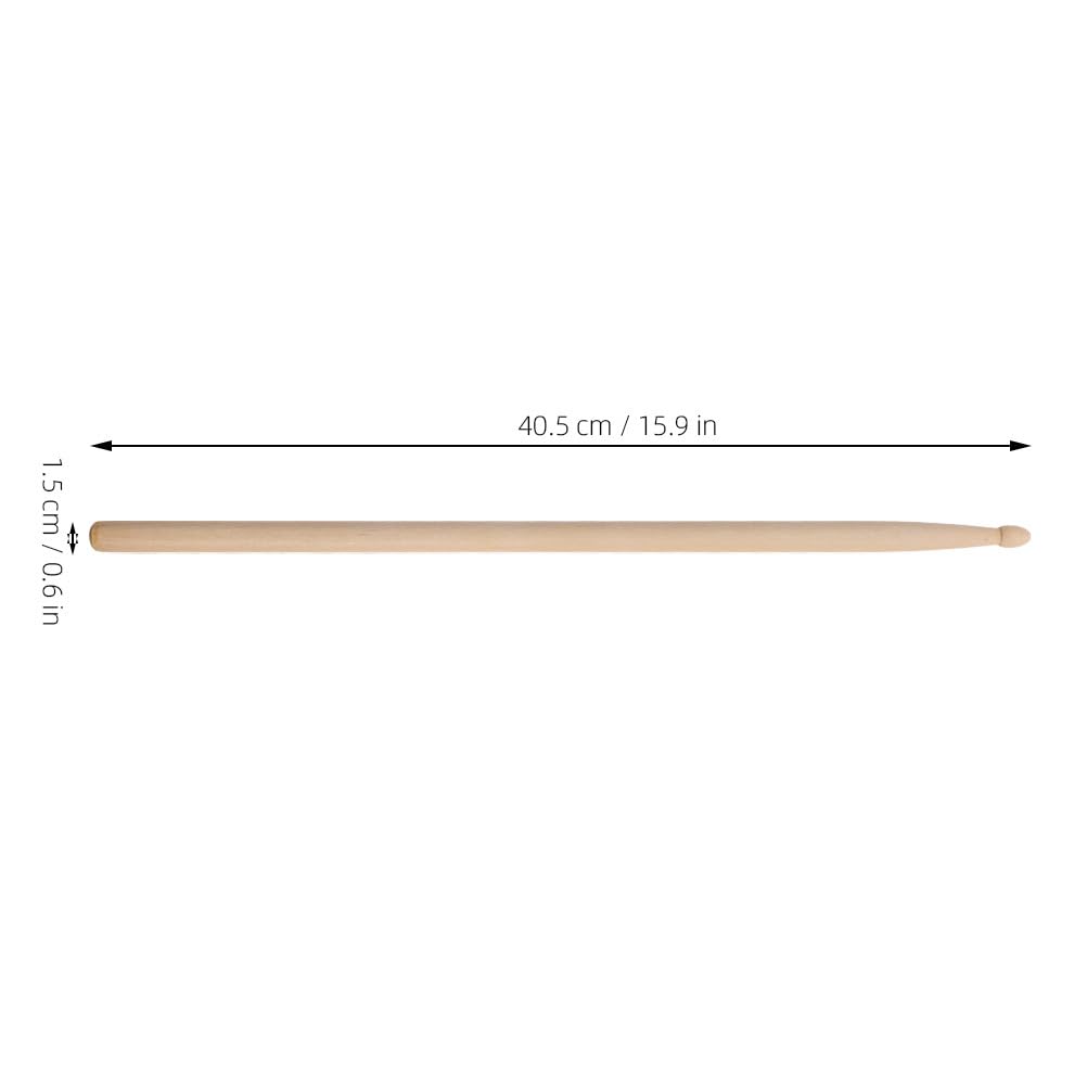 Vaguelly 12 Paar 5A Holz-Drumsticks: Drumsticks mit komfortablem Griff für Anfänger und Profis – Jazz-Rock-Percussion-Übungssticks