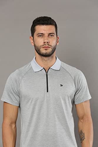 Image of Men's Lightweight Dry Rush Tech Polo | Moisture-Wicking, Breathable, Stretchable, Wrinkle-Resistant, Quick-Dry, Anti-Odor