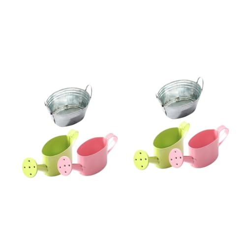 Abaodam 2 Series Mini Aspersor De Metal Mini Regadera De Juguete Regadera En Miniatura Mini Regadera para Flores Mini Regadera Mini Accesorio para Casa Regadera De Juguete 3 Piezas*2