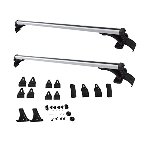 48 inch Car Top Roof Cross Bar 330LB Universal Luggage Cargo Carrier Rack Aluminum